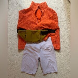 Lululemon bundle full zip jacket align shorts belt bag 6